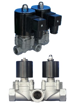 Z(X+Y)3碳钢不锈钢系列二位三通组合型活塞式电磁阀〈大通径、双线圈〉