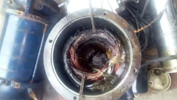 水泵烧电机图片