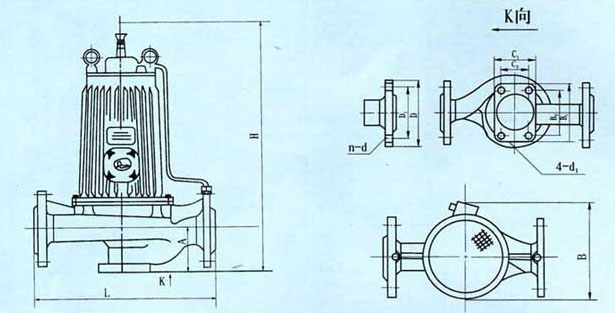屏蔽泵安装尺寸图