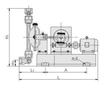 电动隔膜泵安装尺寸图