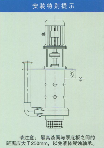 图二液下泵安装注意事项