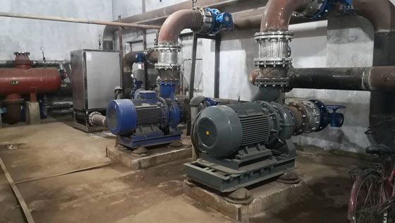 建立泵房对节能水泵进行降噪处理图片