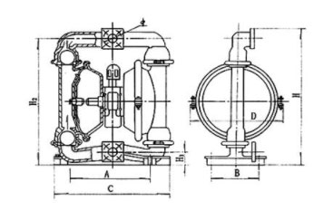 工程塑料隔膜泵安装图