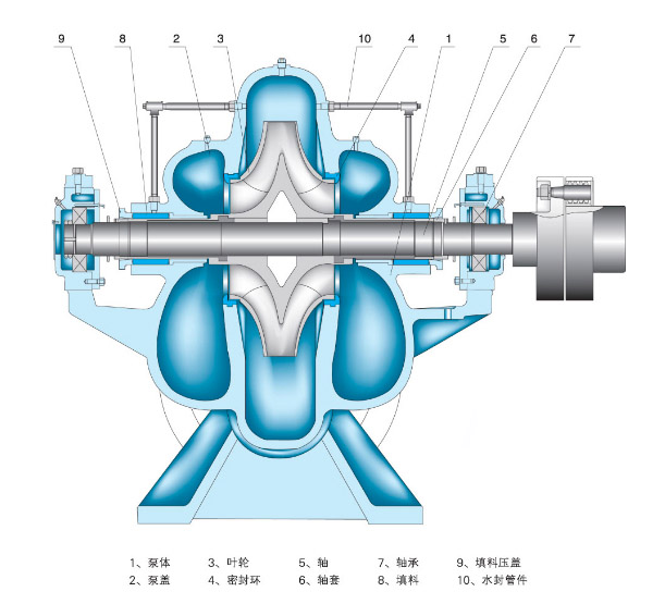 节能中开泵结构图片