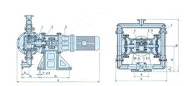 电动隔膜泵工作原理图片