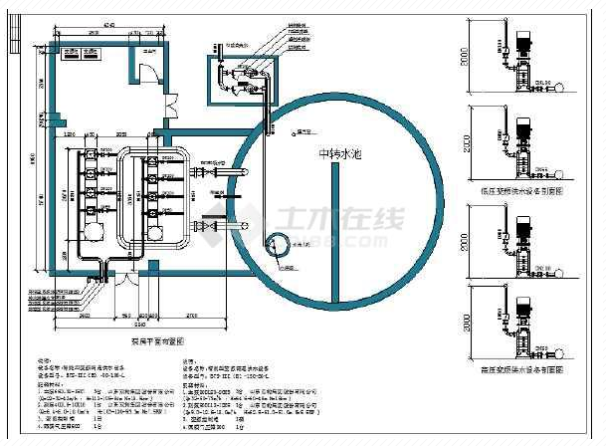 ��Ƶ��ˮ�豸CADͼ��Ȼ������